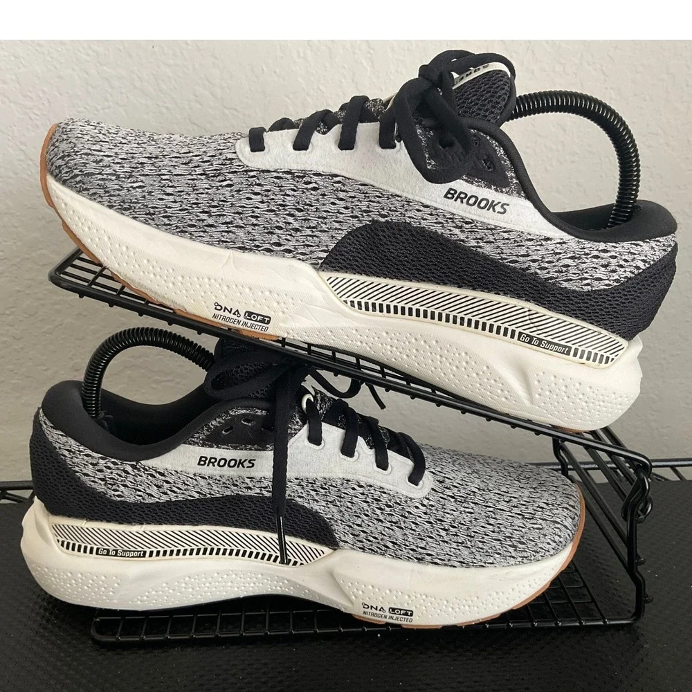 Brooks Adrenaline GTS 24 Womens Running Shoes Grey Black 1204261B132 Size 8.5